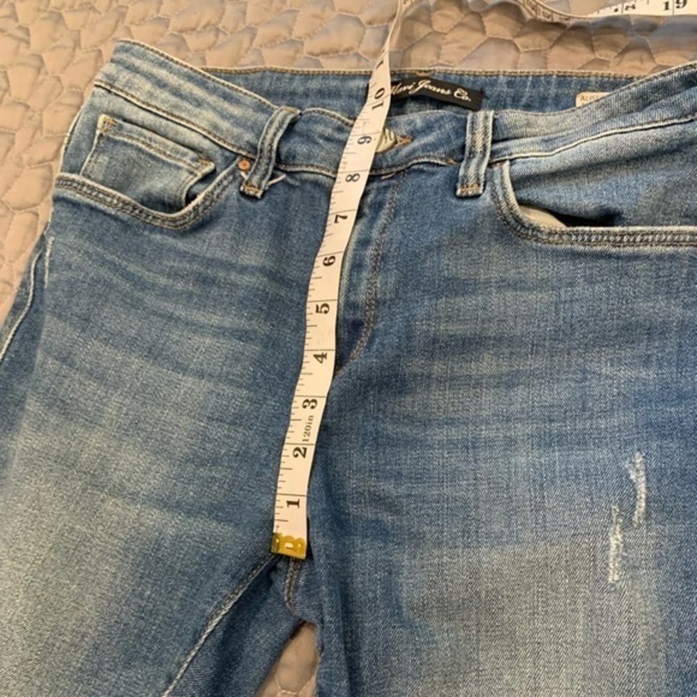 Mavi Distressed Alissa Ankle Jean - High Rise Super Skinny - Picture 7 of 8